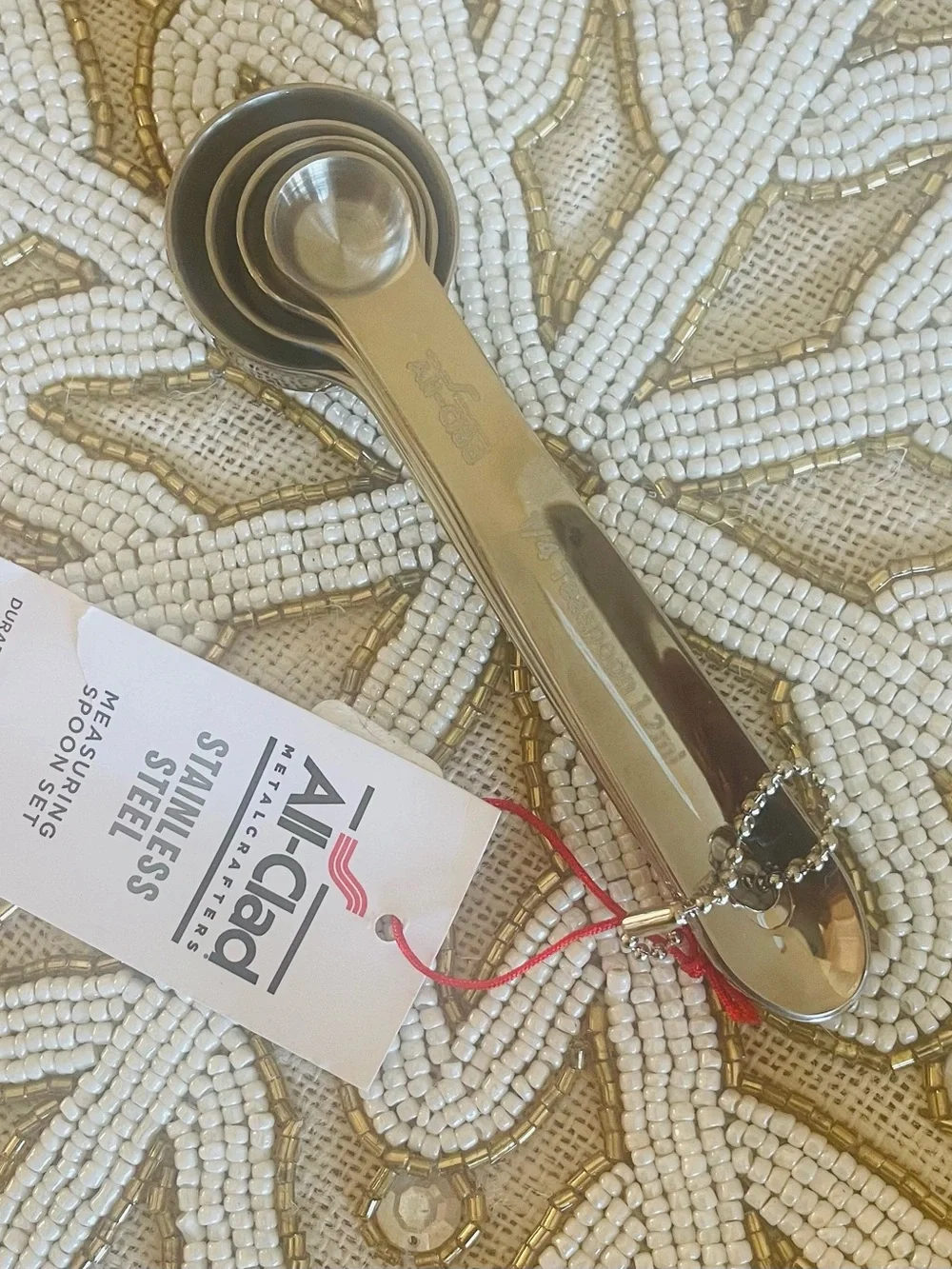 All Clad Stainless Steel Measuring Spoon Set - Silver